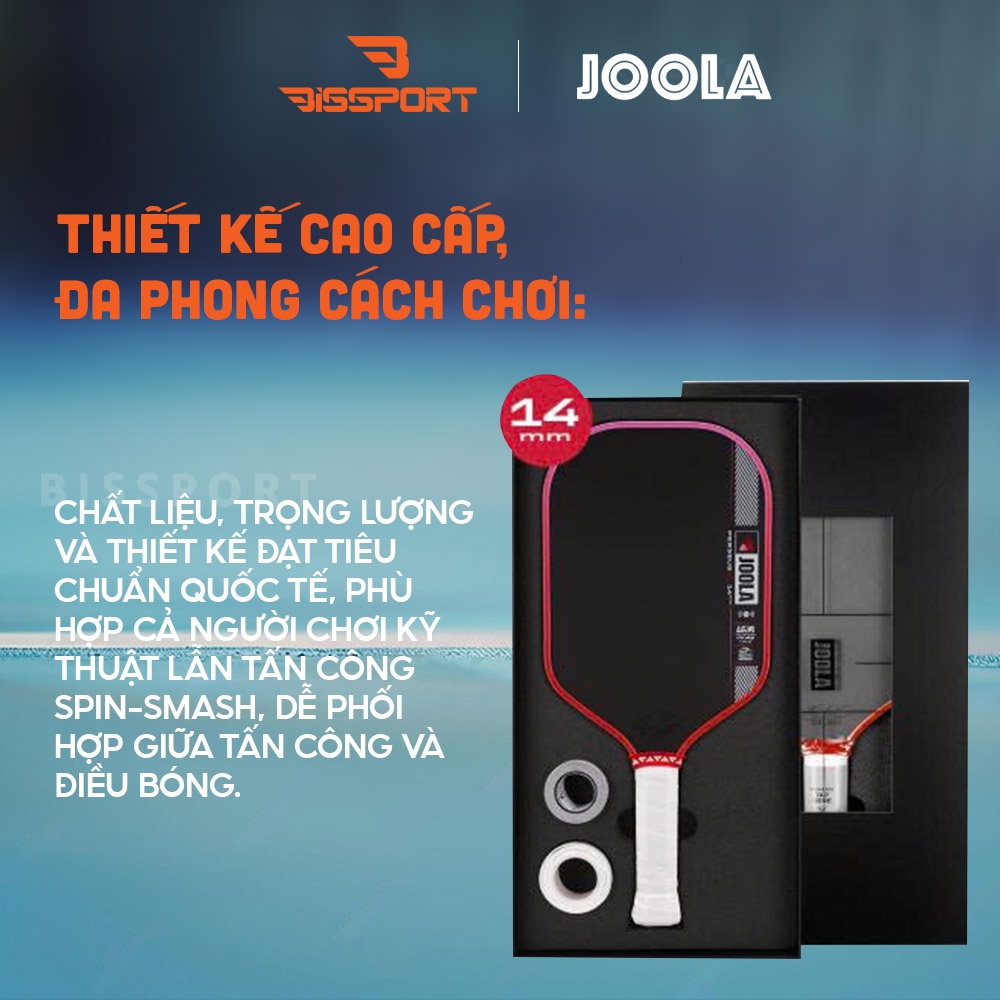 Vợt Pickleball JOOLA Perseus Gen 4 Asia Chính Hãng – Lõi Polypropylene – Mặt Carbon Friction+ – Sweet Spot Rộng - Bền